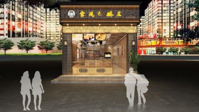 新中式甜品面包店3D模型下载